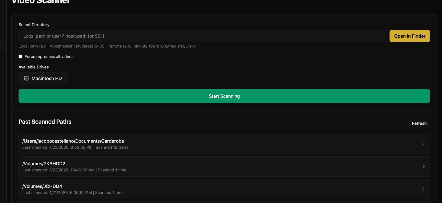 VARK - Video Archiver detail