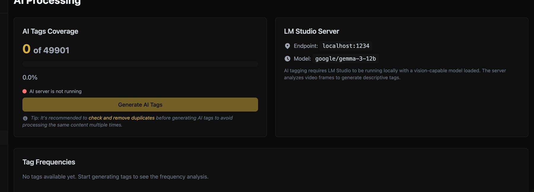 VARK - Video Archiver detail